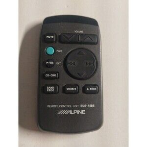 Alpine RUE-4185 Black Wireless Handheld Classic Car Stereo Remote Control System